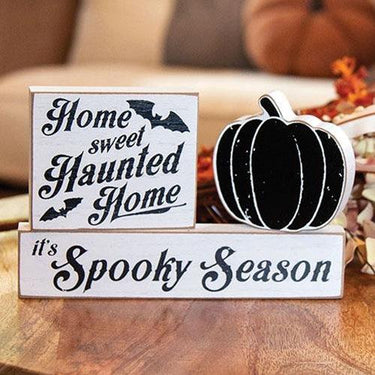 3 Set It's Spooky Season Blocks - The Fox Decor